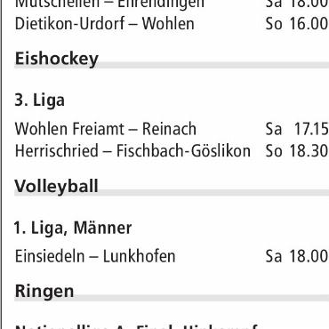 ANSPIELZEITEN