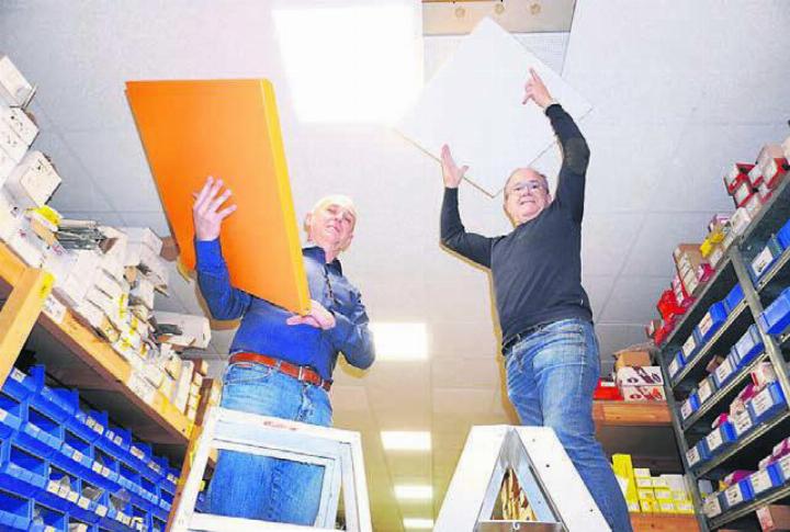 Guy Millwater, Geschäftsleiter, und Bruno Lepore, Projektleiter, arbeiten ausgezeichnet zusammen. Bild: rts