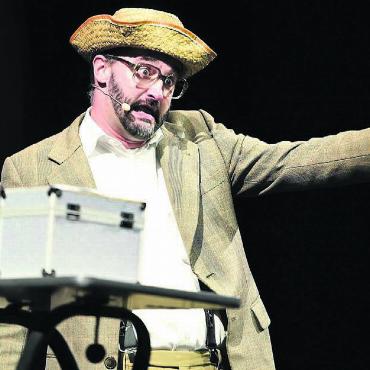 Lachen bis zum Muskelkater - Igi Bühler brachte nicht nur mit seinen Worten das Publikum zum Lachen.