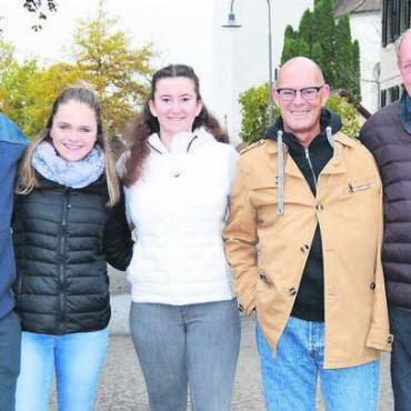 Kapazitätsgrenzen erreicht - Das OK am Eingang der Märt-Gasse: (v. l.) Pius Baggenstos, Katja Baggenstos, Stephanie Wyss, Andreas Gingg und Pius Imfeld. Bilder: zg