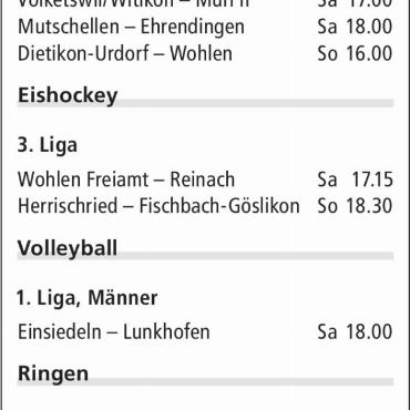 ANSPIELZEITEN