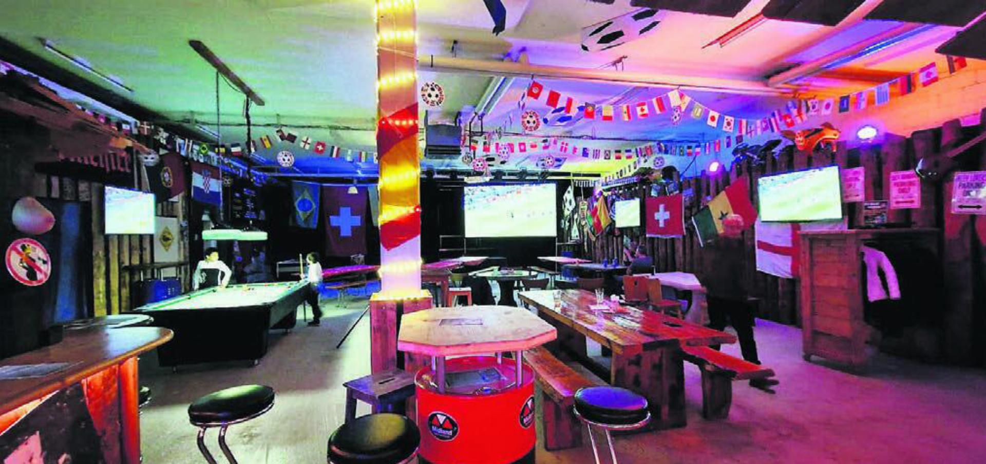Der Gator Saloon in Muri – normalerweise finden hier Rockkonzerte statt, jetzt wurde er zur Sports-Bar. Bild: zg