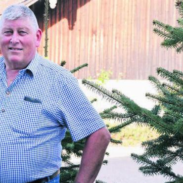 50 Jahre für das Wasser - Langweilig wird es Bruno Rey auch ohne öffentliche Ämter nicht. «Die Christbaumkultur gibt das ganze Jahr Arbeit», sagt er. Bild: Annemarie Keusch