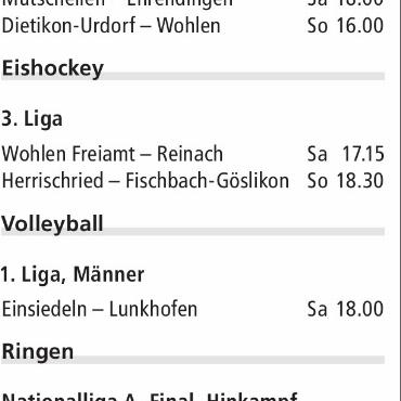 ANSPIELZEITEN