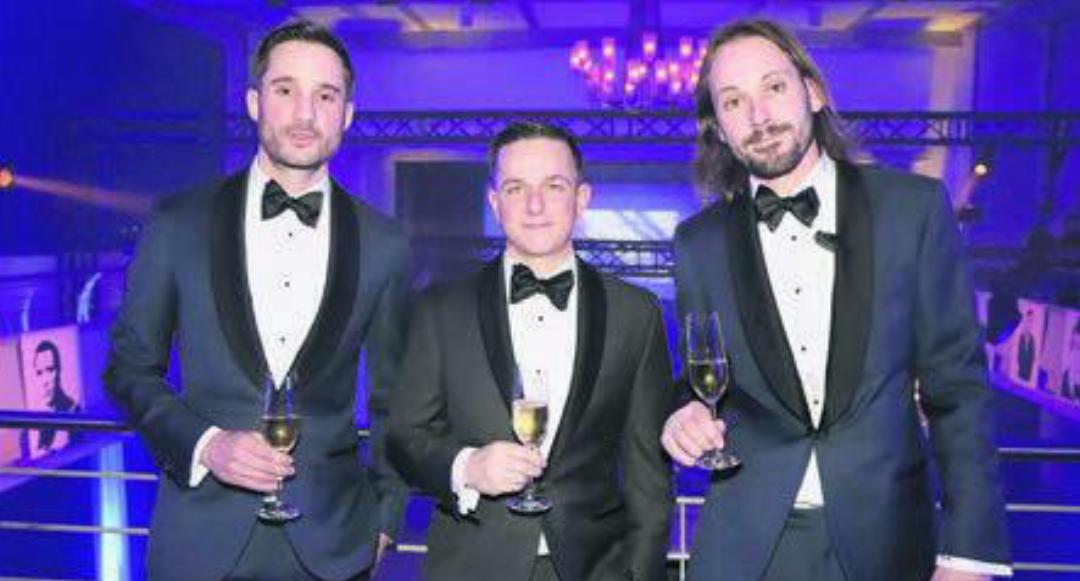 Sie sorgen auch dieses Jahr für Bond-Feeling im Casino (von links): Adriano Meyer, Raphael Kull und David Meier.