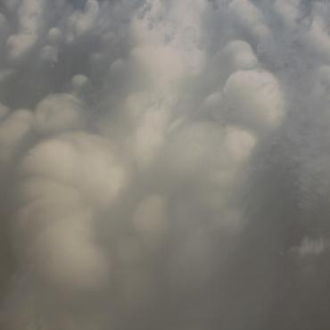 das spezielle Wolkenbild über Spiez hat Peter Marti am Abend des 14. August fotografiert
