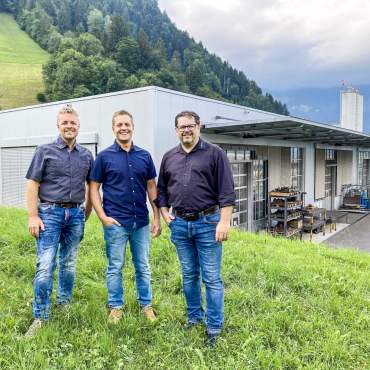 Die neuen Besitzer: Matthias, Thomas und Beat Brügger. Bild: zvg