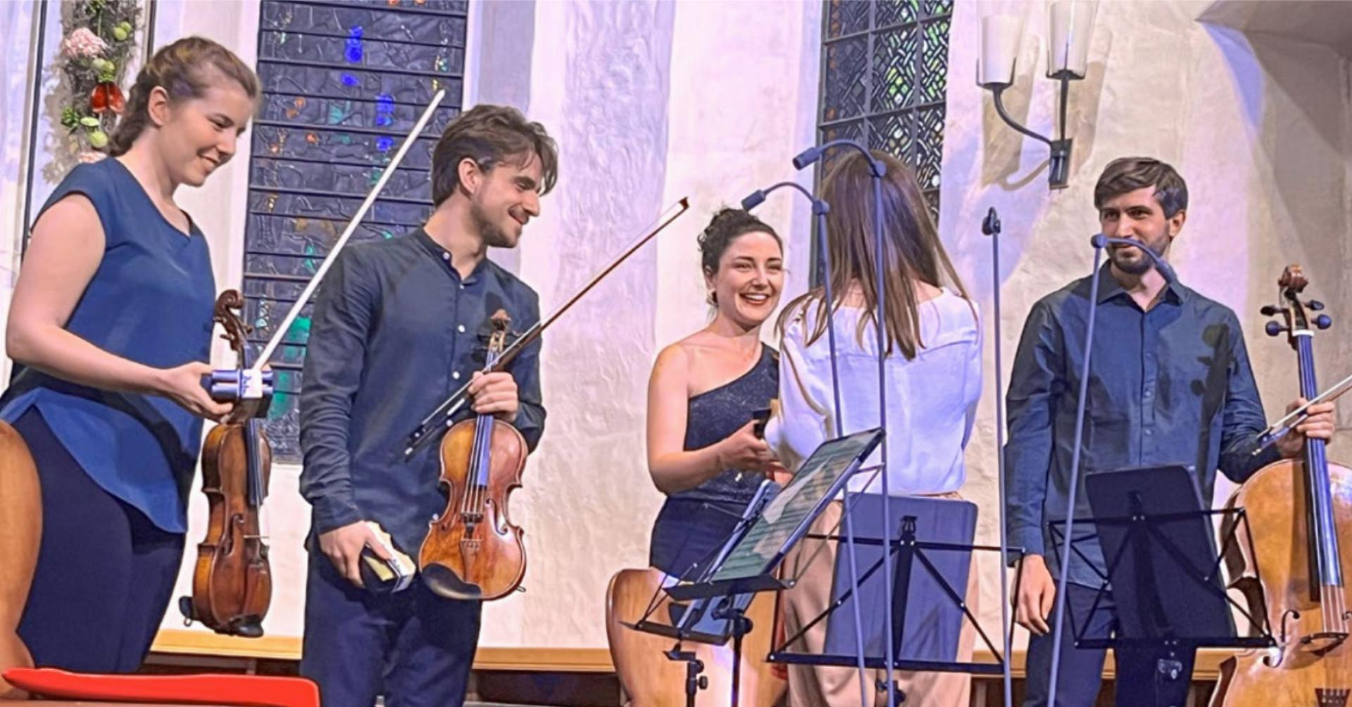 Das Siegerquartett Spirea setze den Schlusspunkt des Festivals. BILD: RETO KOLLER