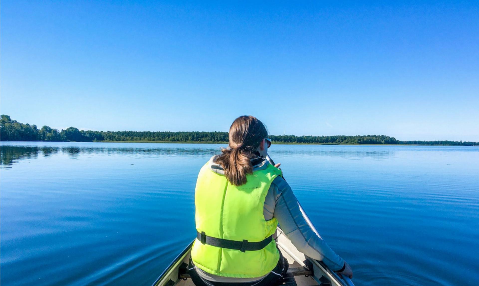 In ihrer Freizeit ist Bettina Zurbrügg gern mit dem Kanu unterwegs. BILDER: ZVG