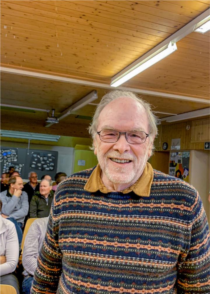 Hans Eglis Vortrag über den Bau der Adelbodenstrasse weckte grosses Interesse. BILD: RUTH STETTLER