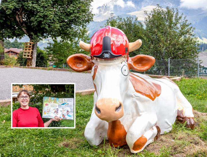 Die Heldin der neuen Bilderbuchgeschichte: Rosi und ihre Schöpferin Evelyn Studer-Kopp. BILDER: MICHAEL SCHINNERLING