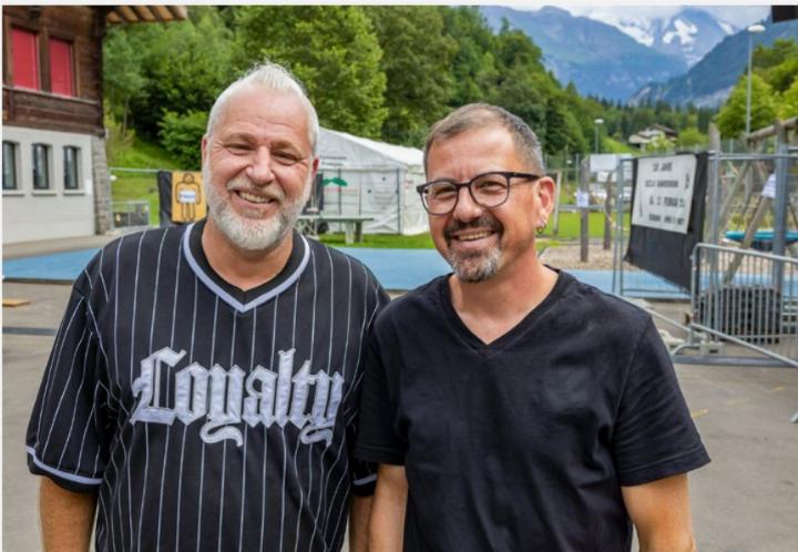Klaus Teuscher war für das Licht zuständig und Marco Hadorn für den guten Ton.