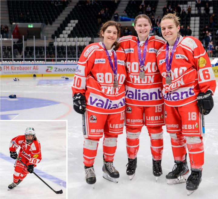 Andrea Schranz (l.) und ihre Teamkolleginnen trugen zum letzten Mal die Farben des Thuner Clubs – und wurden Vizemeisterinnen. BILDER: ZVG