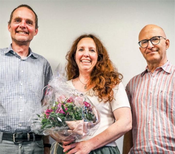 V. l.: Matthias Bigler (Präsident Trägerverein), Ursina Humm Zürcher (neue Hauptschulleiterin) und Jörg Burkhalter (neuer Co-Schulleiter). BILD: ZVG
