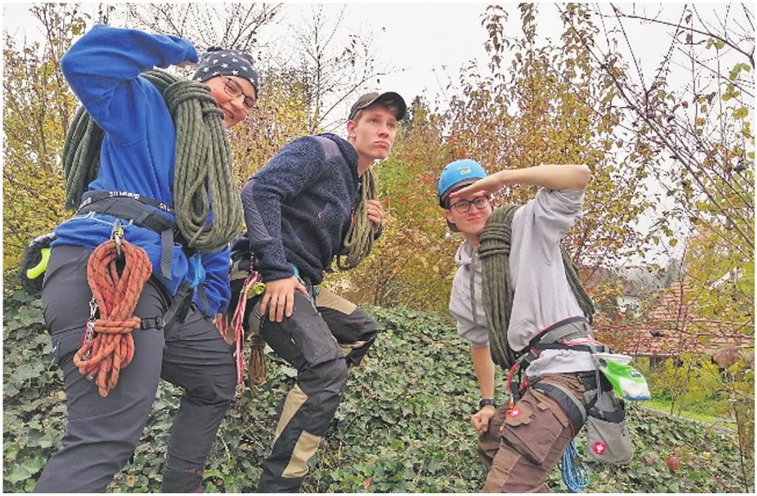 Die drei verlorenen Kletterer Marie Therese, Ruedi und Christian. Fotos: zVg