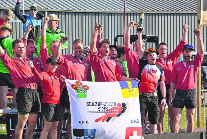 Die Herren 640 Kilogramm erzogen sich den 2. Rang von 40 teilnehmenden Teams.