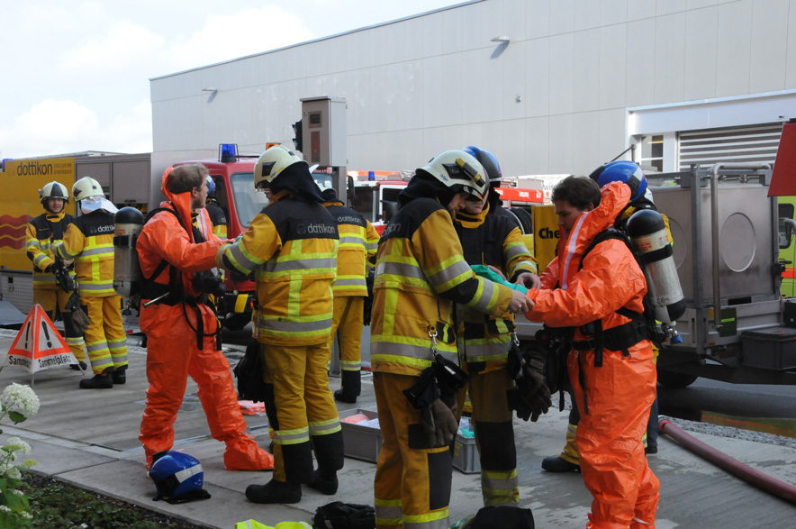 Feuerwehrübung Swisspor Boswil