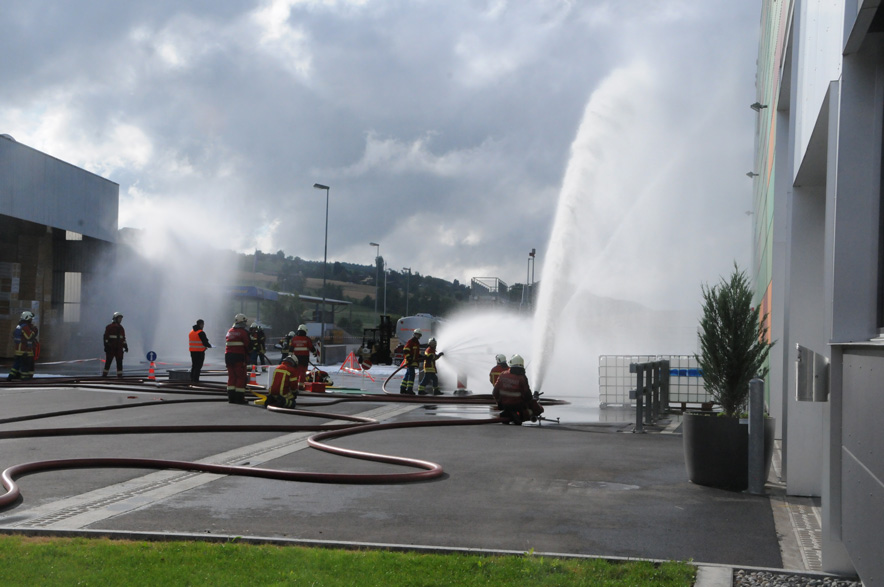 Feuerwehrübung Swisspor Boswil