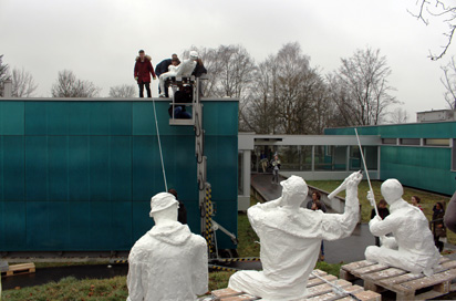 Bünzfischer – Kunstaktion der Kanti Wohlen zum 50-Jahr-Jubiläum