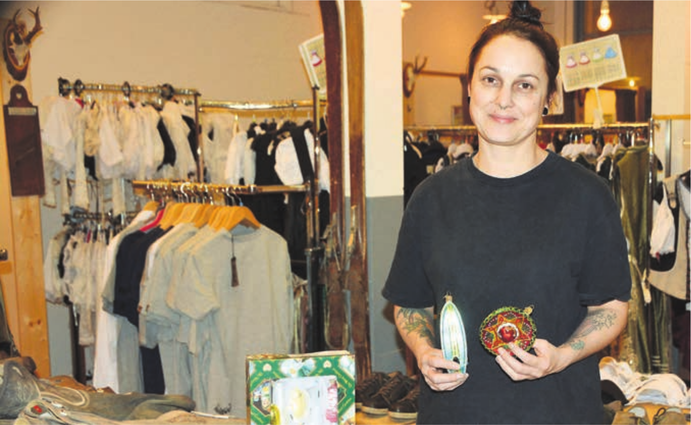 Martina Kretz erfüllte sich letztes Jahr ihren Wunsch: Sie eröffnete einen temporären Weihnachtsschmuckladen. Bild: Celeste Blanc