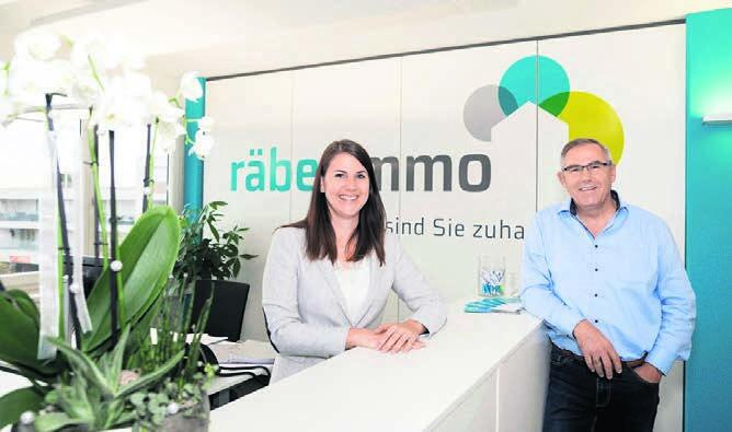 Fabienne und Thomas Räber in den neuen Räumlichkeiten.