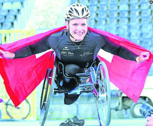 Catherine Debrunner an der EM in Polen in diesem Jahr. Sie konnte an den Paralympics an ihre Erfolge anknüpfen. Bild: Tadeusz Skwiot