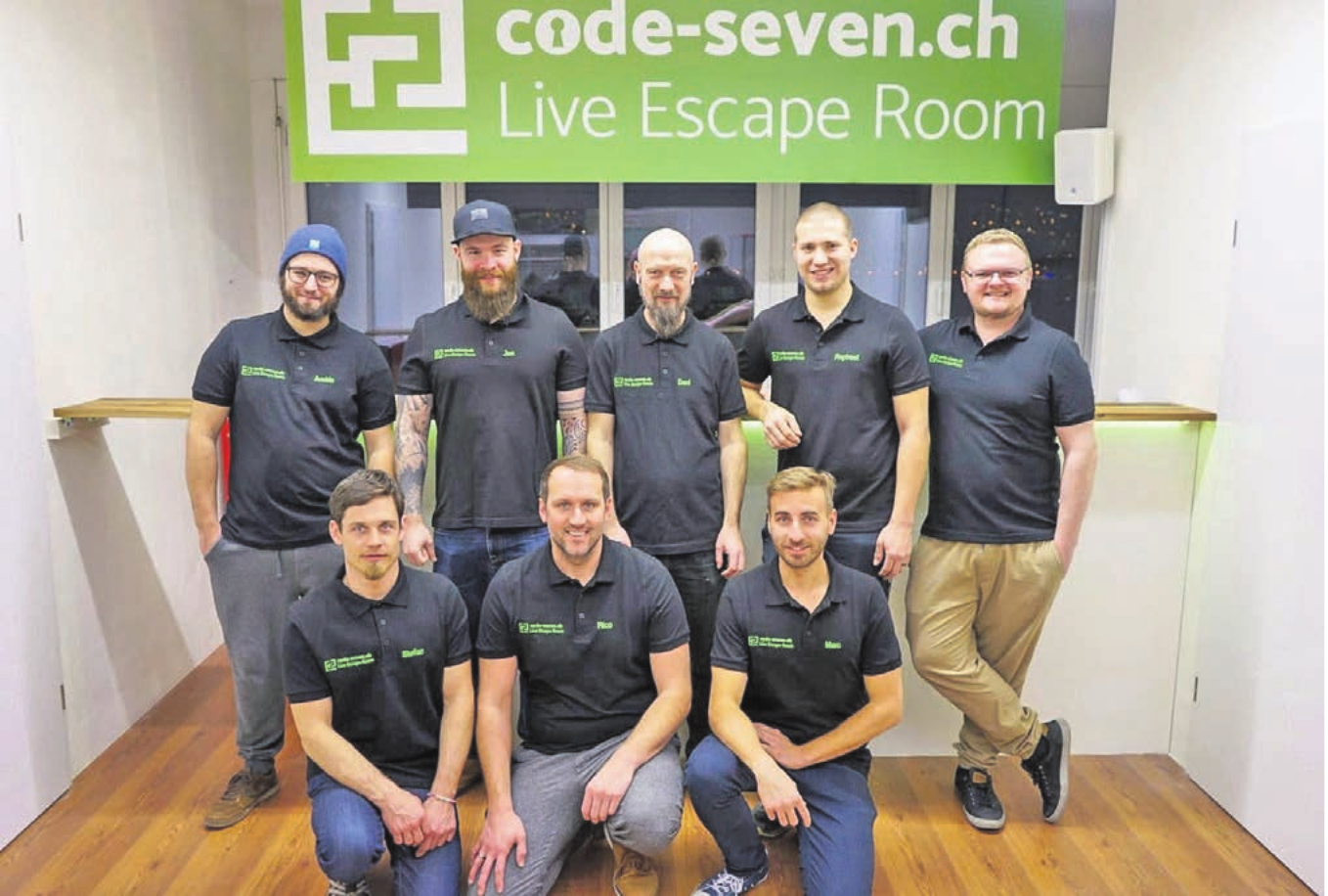 Gruppenbild aus anderen Zeiten: das Team von code-seven. Bild: zg