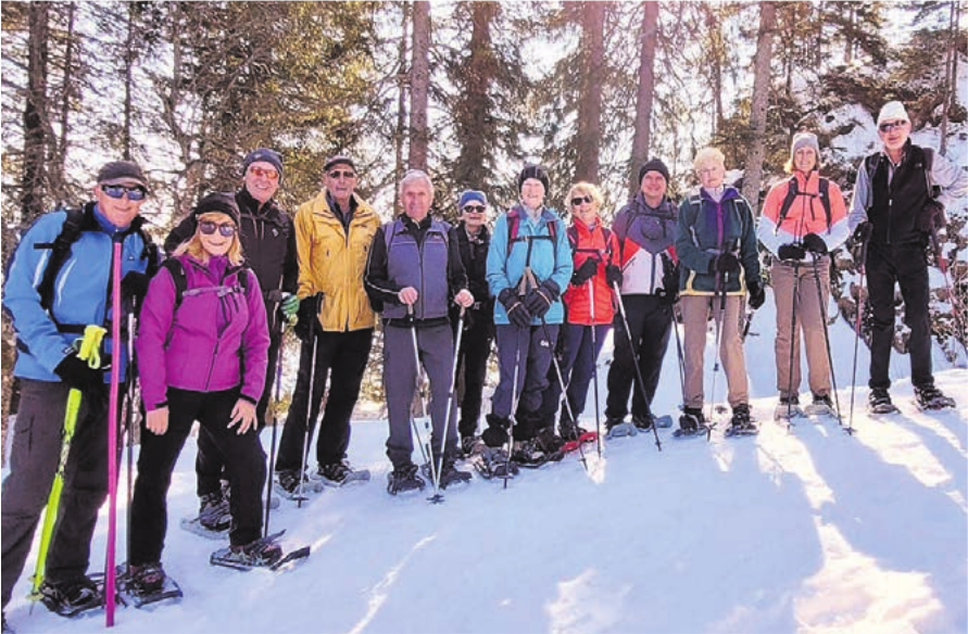 Die Turngruppe Zufikon genoss einen Tag im Schnee. Bild: zg