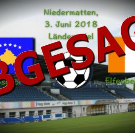 Fussball: Kosovospiel in Wohlen abgesagt
