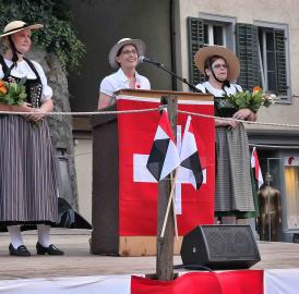 Pfarrerin als Rednerin in Wohlen