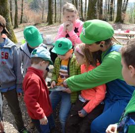 Videospiele im Wald