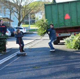 Weihnachtsbaumwerfen in Niederwil