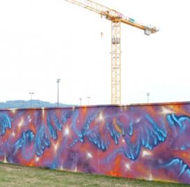 Graffiti-Jam in der Badi Wohlen