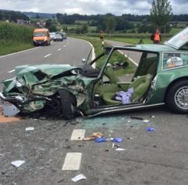 Schwerer Unfall in Aristau