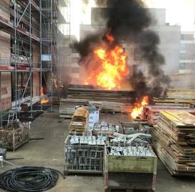 Brand auf Murianer Baustelle