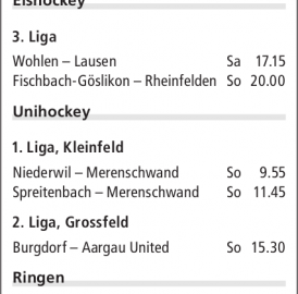 ANSPIELZEITEN