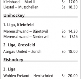 ANSPIELZEITEN