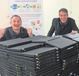 300 Laptops erhalten