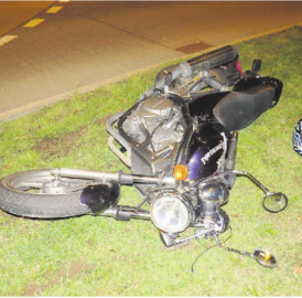 Selbstunfall mit Motorrad