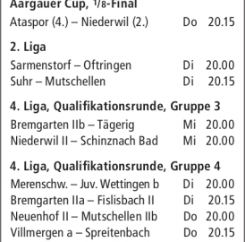 ANSPIELZEITEN