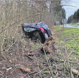 Betrunken verunfallt