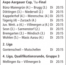 ANSPIELZEITEN