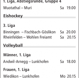 ANSPIELZEITEN