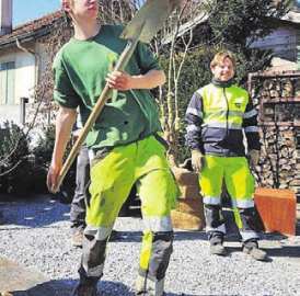 Gewinner des Spatenzielwurfs