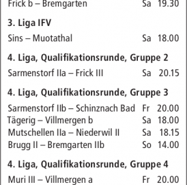 ANSPIELZEITEN