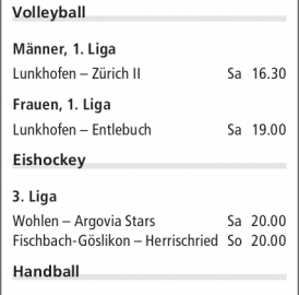 ANSPIELZEITEN