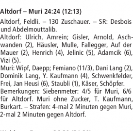RESULTATE HANDBALL
