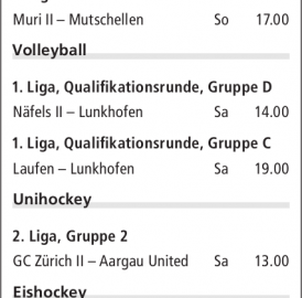 ANSPIELZEITEN
