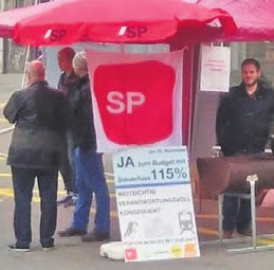 Standaktion der SP Wohlen
