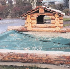 Das Holzhaus löste Begeisterung aus